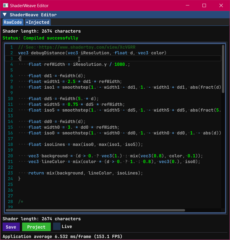 Original ShaderToy code